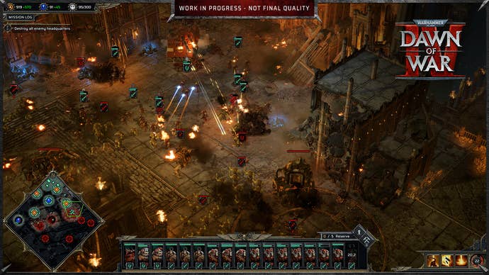 Dawn of War 4 official screenshot showing combat amongst ruins